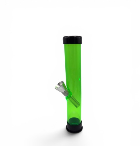 Acrylic plastic green bong - acrylic,
