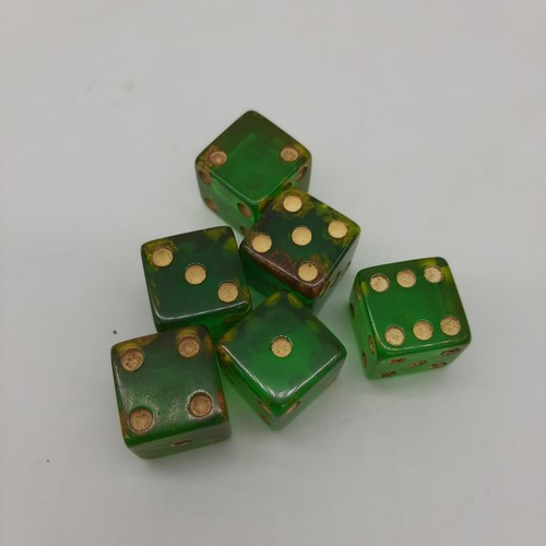 Plastic dice set - dice, 6
